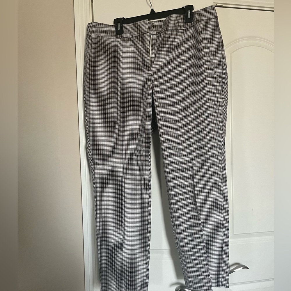 Talbots Chatham ankle 18w checkered plaid new
